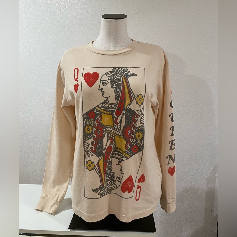 DayDreamer for Free People Queen Of Hearts Long Sleeve Small in Sand